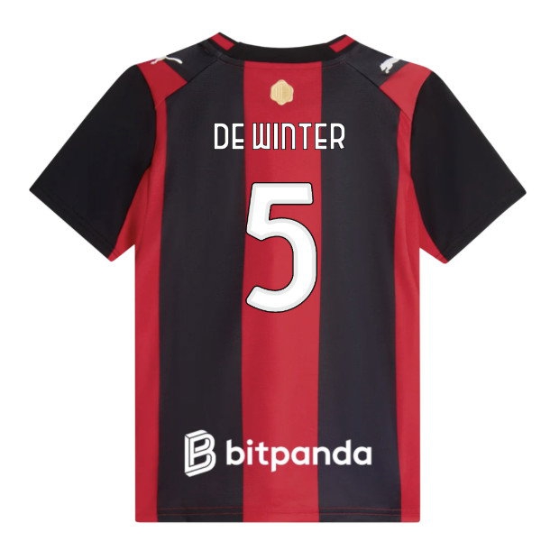 2026-2027 AC Milan Home Shirt (Kids) (De Winter 5) — Buy Now