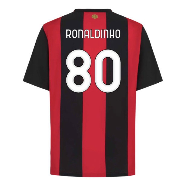 2026-2027 AC Milan Home Shirt (Ronaldinho 80) — Buy Online