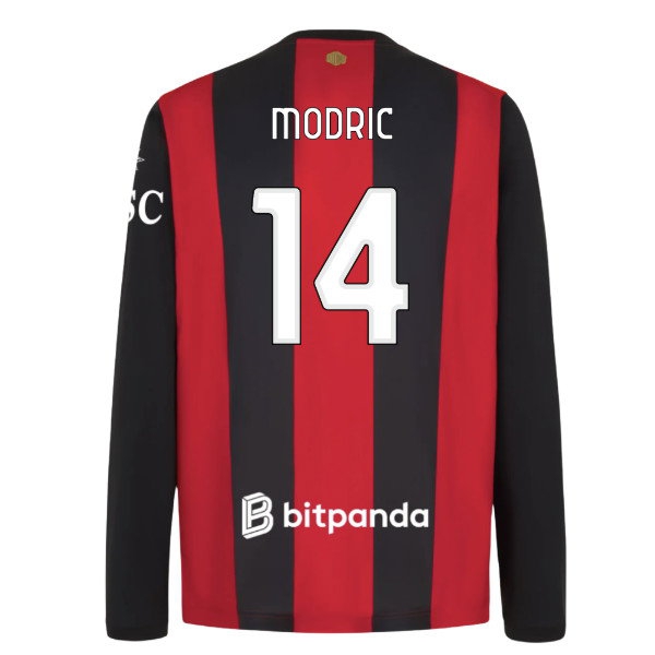 2026-2027 AC Milan Long Sleeve Home Shirt (Modric 14) — Buy Now