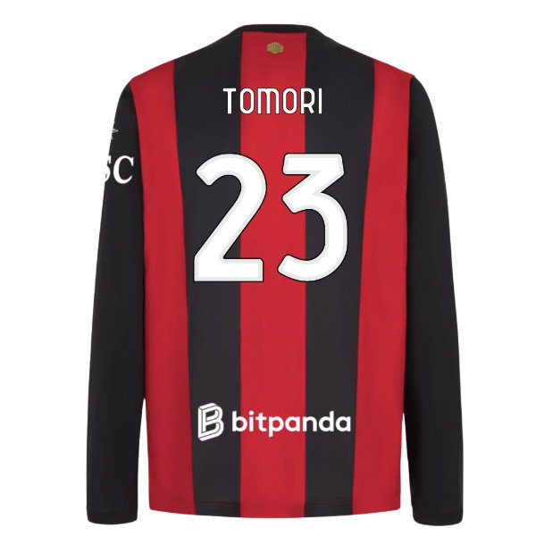 2026-2027 AC Milan Long Sleeve Home Shirt (Tomori 23) — Buy Online