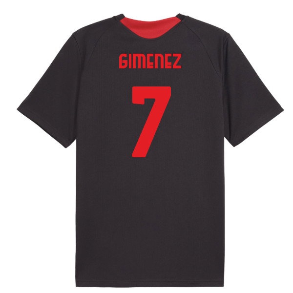 2026-2027 AC Milan Training Jersey (Flat Dark Gray) (Gimenez 7) — Shop Online