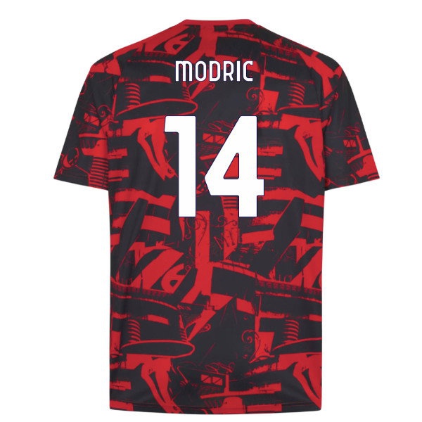2026-2027 AC Milan Warm Up Jersey (Red) (Modric 14) — Buy Online