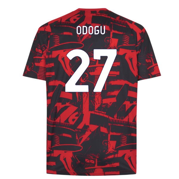 2026-2027 AC Milan Warm Up Jersey (Red) (Odogu 27) — Shop Online