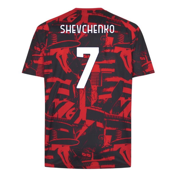 2026-2027 AC Milan Warm Up Jersey (Red) (Shevchenko 7) — Shop Now