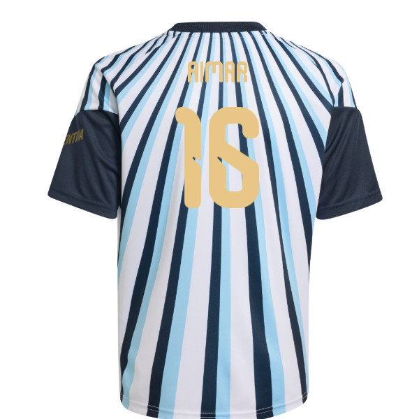 2026-2027 Argentina Home Pre-Match Shirt (White) - Kids (Aimar 16) — Buy Now