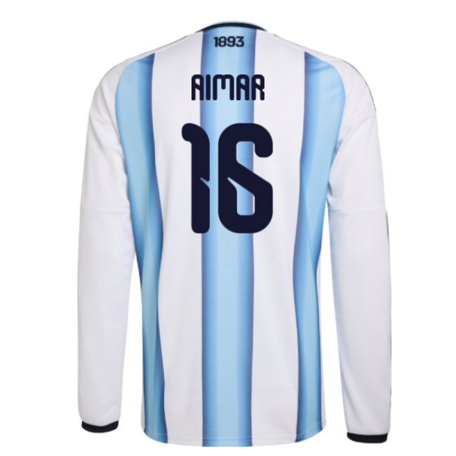 2026-2027 Argentina Long Sleeve Home Shirt (Aimar 16) — Buy Now