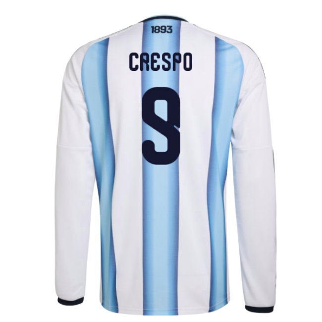 2026-2027 Argentina Long Sleeve Home Shirt (Crespo 9) — Shop Now