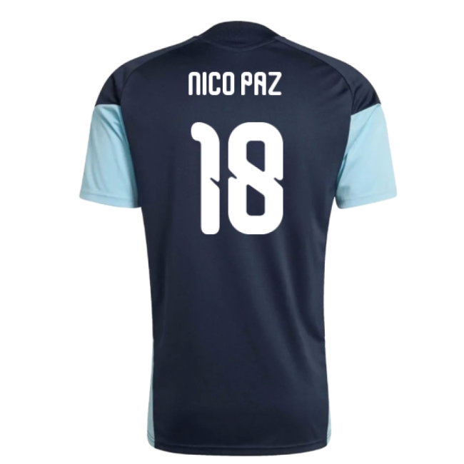 2026-2027 Argentina Training Jersey (Night Navy) (Nico Paz 18) — Buy Now