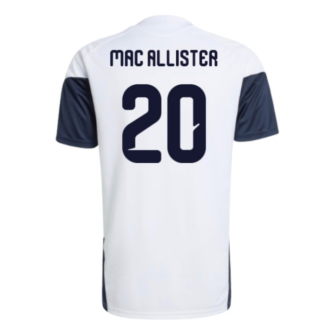 2026-2027 Argentina Training Jersey (White) (Mac Allister 20) — Buy Online