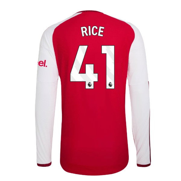 2026-2027 Arsenal Player Version Long Sleeve Home Shirt (Rice 41) — Shop Now
