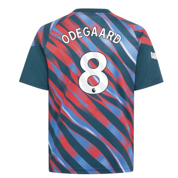 2026-2027 Arsenal Pre-Match Shirt (Utility Green) - Kids (Odegaard 8) — Shop Now