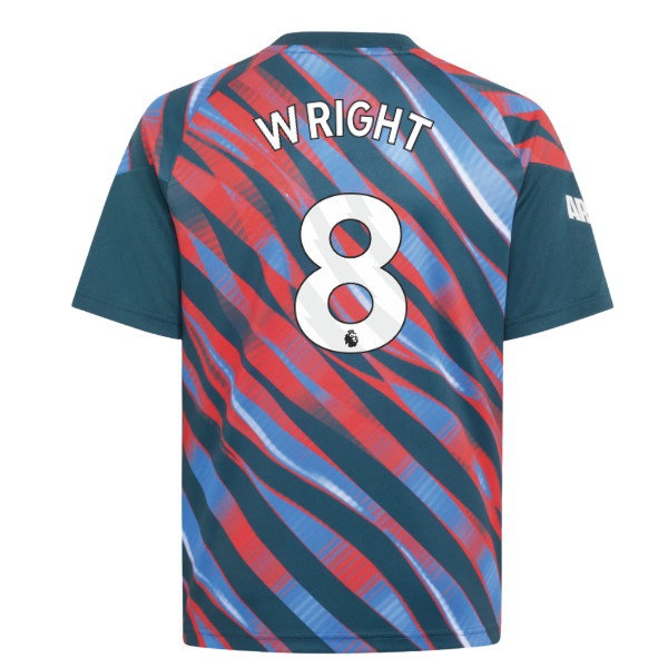 2026-2027 Arsenal Pre-Match Shirt (Utility Green) - Kids (Wright 8) — Buy Online