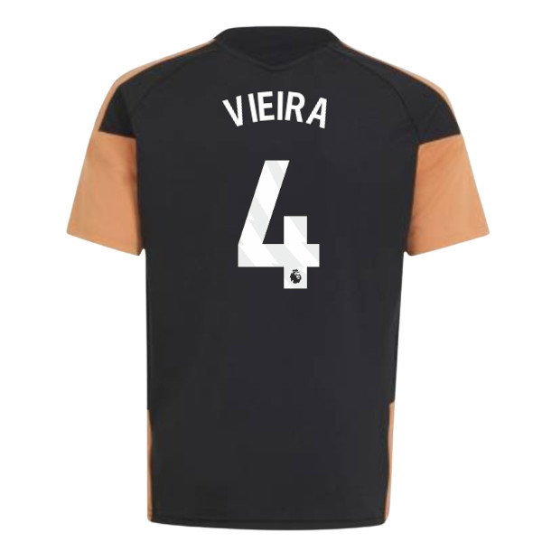 2026-2027 Arsenal Training Jersey (Black) - Kids (Vieira 4) — Buy Online