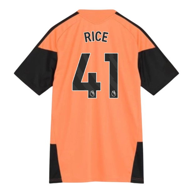 2026-2027 Arsenal Training Jersey (Dusky Orange) (Rice 41) — Buy Now