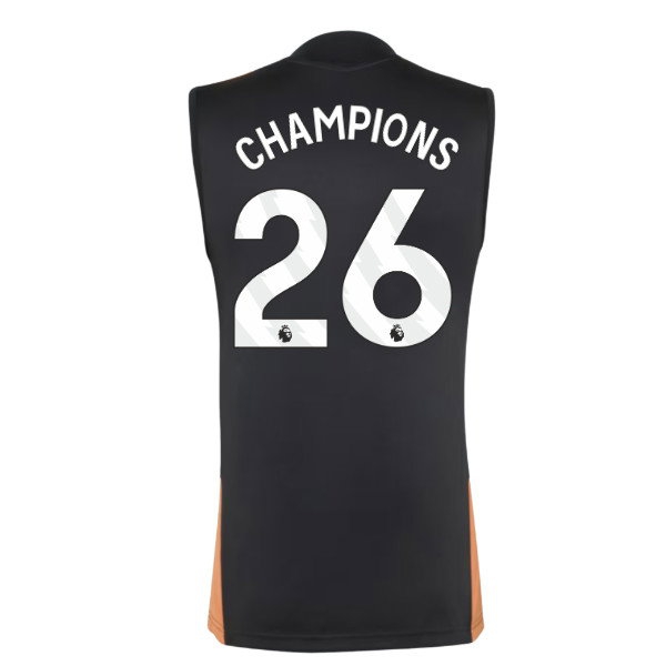 2026-2027 Arsenal Training Sleeveless Jersey (Black) (Champions 26) — Buy Online