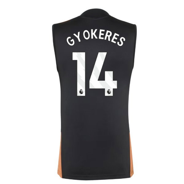 2026-2027 Arsenal Training Sleeveless Jersey (Black) (Gyokeres 14) — Buy Now