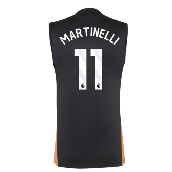 2026-2027 Arsenal Training Sleeveless Jersey (Black) (Martinelli 11) — Buy Now