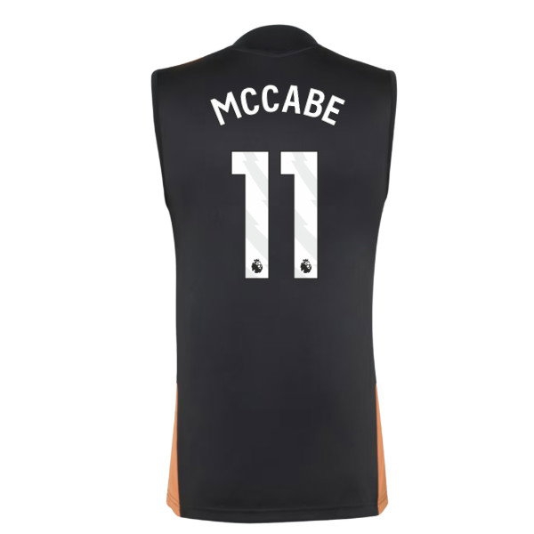2026-2027 Arsenal Training Sleeveless Jersey (Black) (McCabe 11) — Shop Online