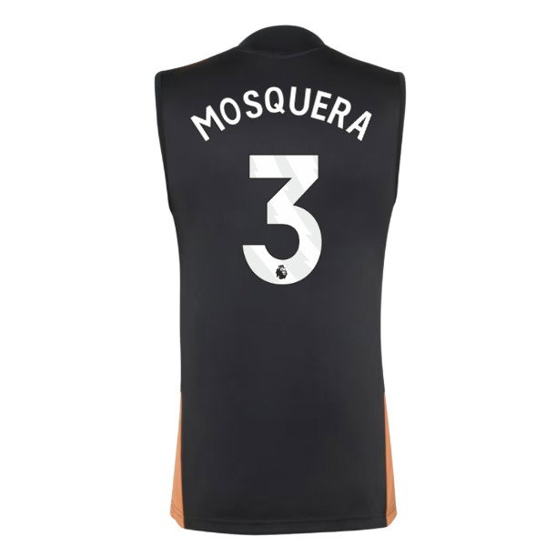 2026-2027 Arsenal Training Sleeveless Jersey (Black) (Mosquera 3) — Buy Online