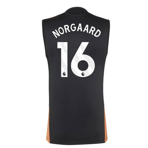 2026-2027 Arsenal Training Sleeveless Jersey (Black) (Norgaard 16) — Shop Online