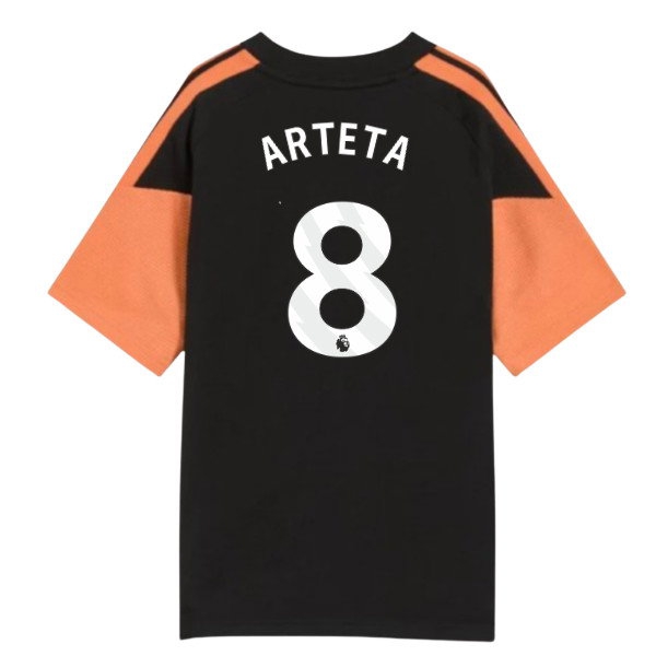 2026-2027 Arsenal Training Tee (Black) - Kids (Arteta 8) — Buy Online