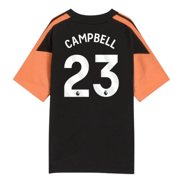 2026-2027 Arsenal Training Tee (Black) - Kids (Campbell 23) — Shop Now