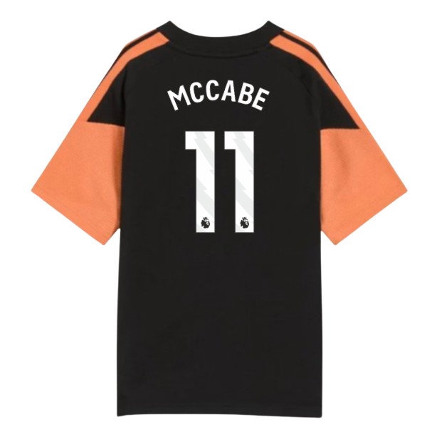 2026-2027 Arsenal Training Tee (Black) - Kids (McCabe 11) — Buy Now