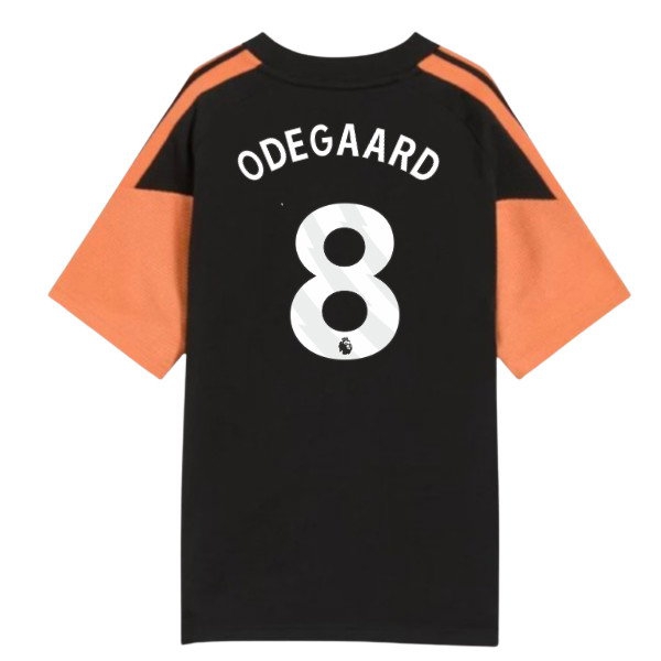 2026-2027 Arsenal Training Tee (Black) - Kids (Odegaard 8) — Shop Now