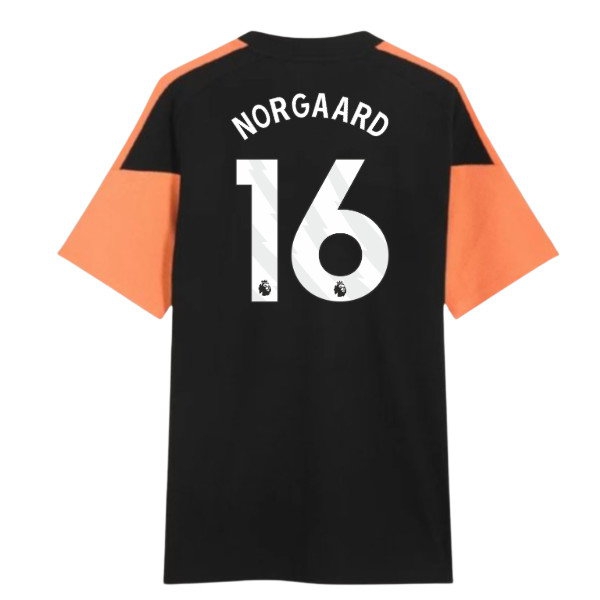 2026-2027 Arsenal Training Tee (Black) (Norgaard 16) — Buy Online