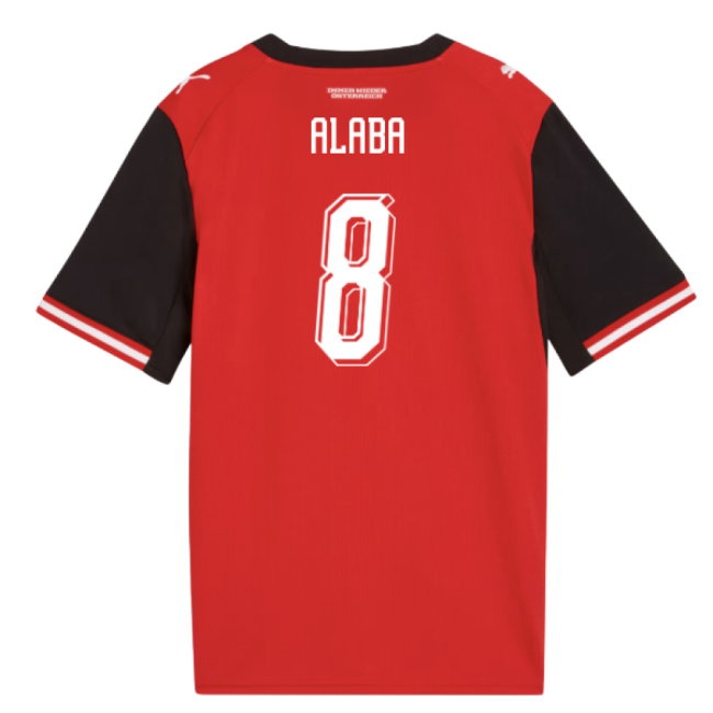 2026-2027 Austria Home Shirt (Kids) (Alaba 8) — Shop Now