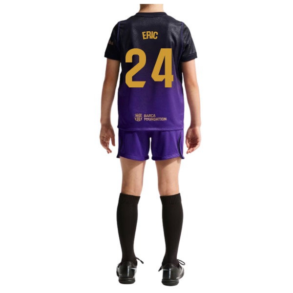 2026-2027 Barcelona Away Little Boys Mini Kit (Eric 24) — Buy Online