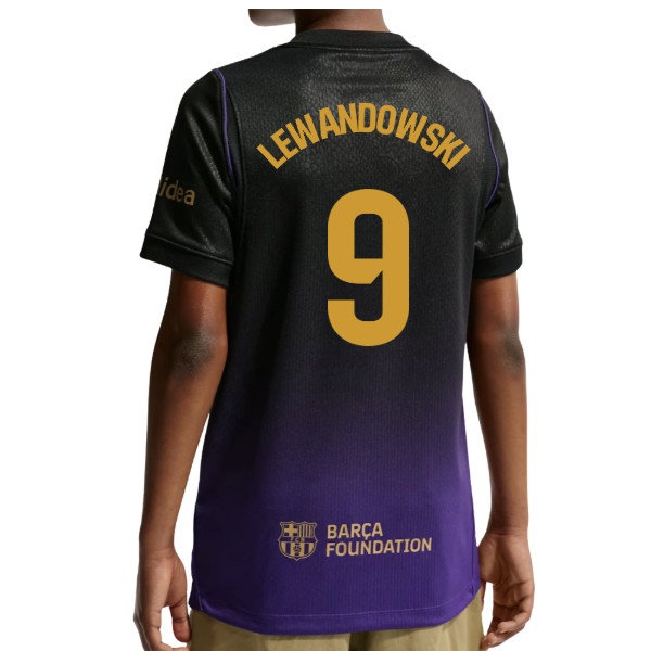 2026-2027 Barcelona Away Shirt (Kids) (Lewandowski 9) — Shop Now