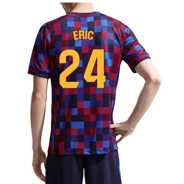 2026-2027 Barcelona Home Pre Match Top (Noble Red/Blue) (Eric 24) — Shop Online
