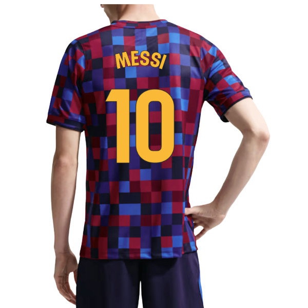 2026-2027 Barcelona Home Pre Match Top (Noble Red/Blue) (Messi 10) — Buy Online