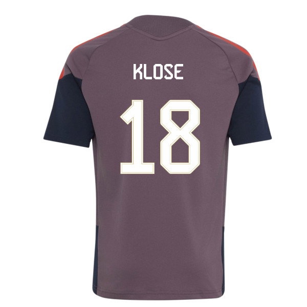 2026-2027 Bayern Munich EU Training Jersey (Shadow Fig) - Kids (Klose 18) — Buy Now