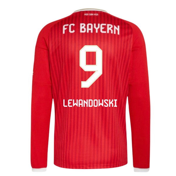 2026-2027 Bayern Munich Long Sleeve Home Shirt (Lewandowski 9) — Shop Now