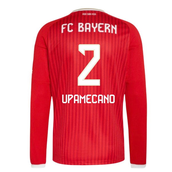 2026-2027 Bayern Munich Long Sleeve Home Shirt (Upamecano 2) — Shop Now