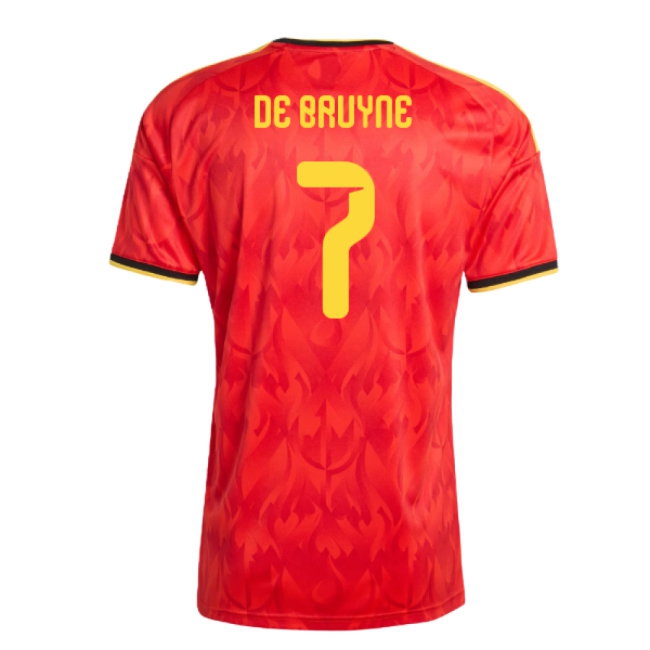 2026-2027 Belgium Home Shirt (De Bruyne 7) — Shop Online