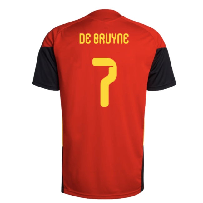 2026-2027 Belgium Training Jersey (Red) (De Bruyne 7) — Shop Now