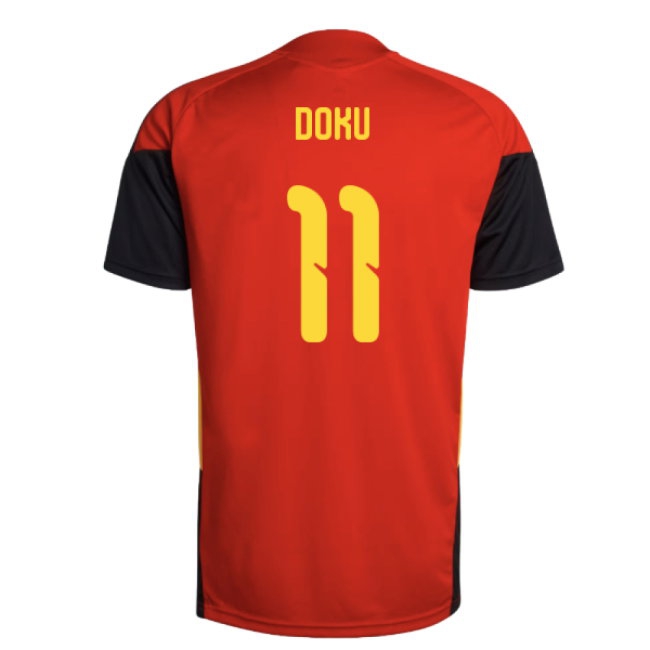 2026-2027 Belgium Training Jersey (Red) (Doku 11) — Shop Now