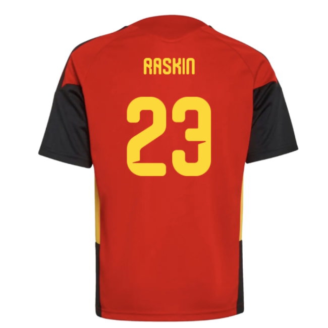 2026-2027 Belgium Training Jersey (Red) - Kids (Raskin 23) — Shop Now