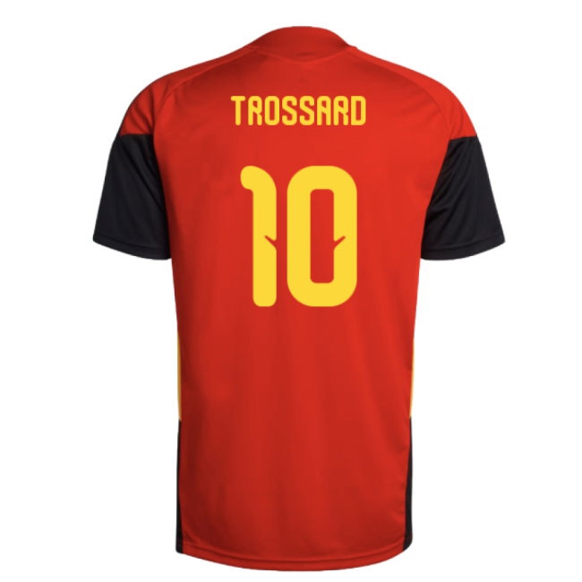 2026-2027 Belgium Training Jersey (Red) (Trossard 10) — Buy Online
