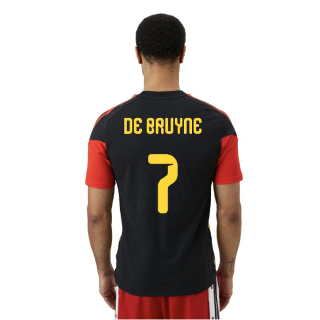 2026-2027 Belgium Training Tee (Black) (De Bruyne 7) — Shop Online