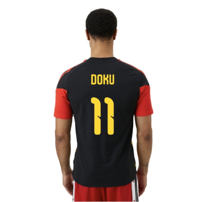 2026-2027 Belgium Training Tee (Black) (Doku 11) — Buy Now