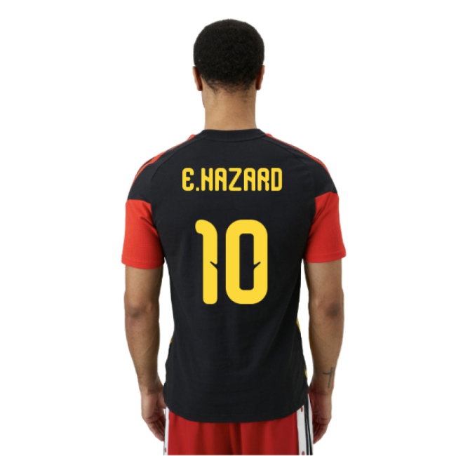 2026-2027 Belgium Training Tee (Black) (E.Hazard 10) — Buy Now