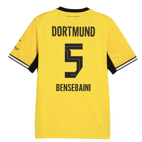 2026-2027 Borussia Dortmund Home Shirt (Bensebaini 5) — Buy Online