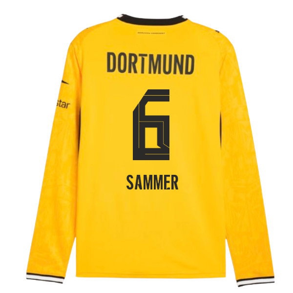 2026-2027 Borussia Dortmund Long Sleeve Home Shirt (Sammer 6) — Shop Online