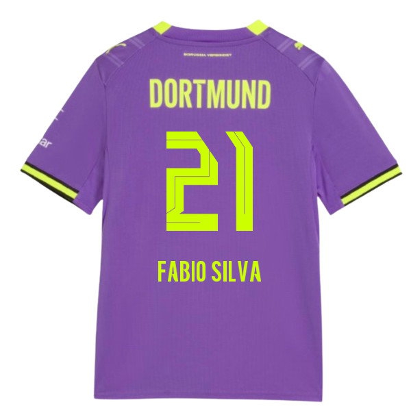 2026-2027 Borussia Dortmund Third Shirt (Kids) (Fabio Silva 21) — Shop Now
