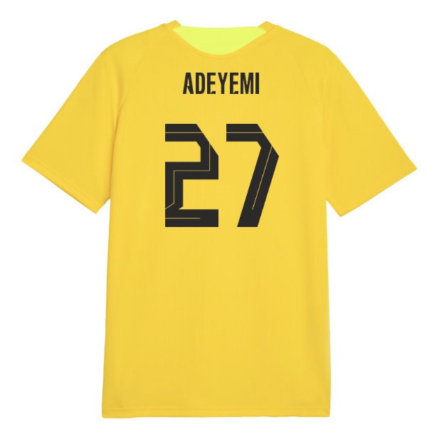 2026-2027 Borussia Dortmund Training Jersey (Yellow) (Adeyemi 27) — Buy Online
