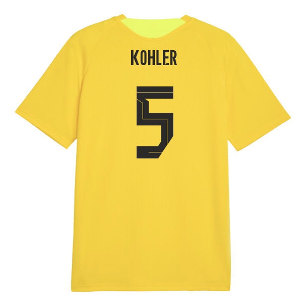 2026-2027 Borussia Dortmund Training Jersey (Yellow) (Kohler 5) — Buy Now